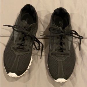 Reebok black with white sole sneakers